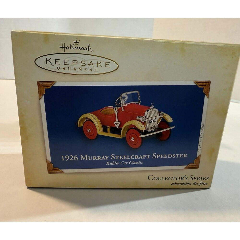 Hallmark Ornament 1926 Murray Steelcraft Speedster Kiddie Car Classics 2005